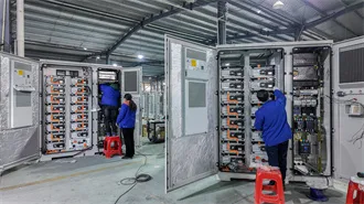 Three-phase German server rack used in the community